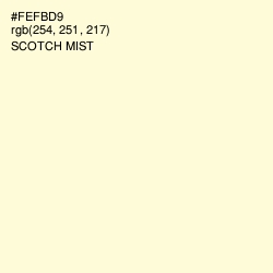 #FEFBD9 - Scotch Mist Color Image